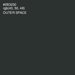#2B3230 - Outer Space Color Image